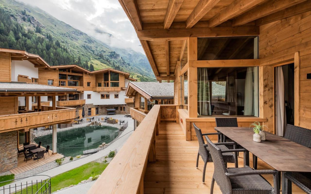 Das Chaletdorf - Pitztal Sankt Leonhard im Pitztal Bagian luar foto